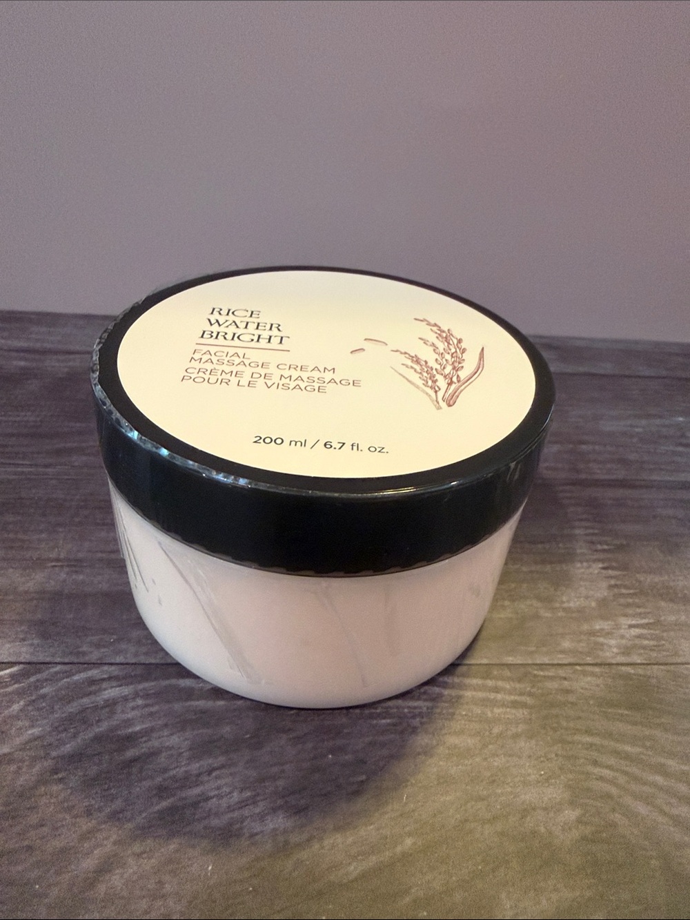 The Face Shop Rice Water Bright Facial Massage Cream 6.7 oz new